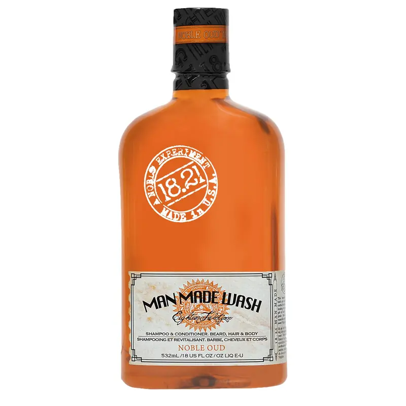 18.21 Man Made Wash Noble Oud 3-en-1 - Shampoo, Acondicionador y Body Wash 540ml