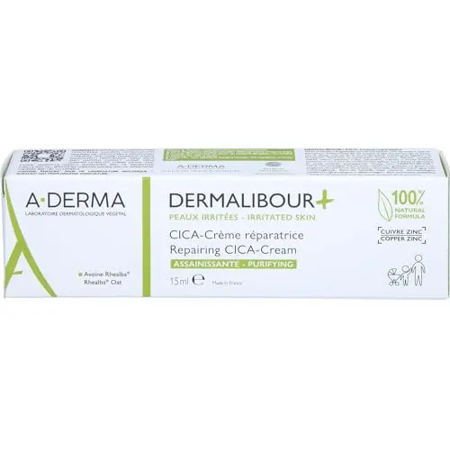 A-DERMA Dermalibour+ Cica Crema Reparadora 15 ml