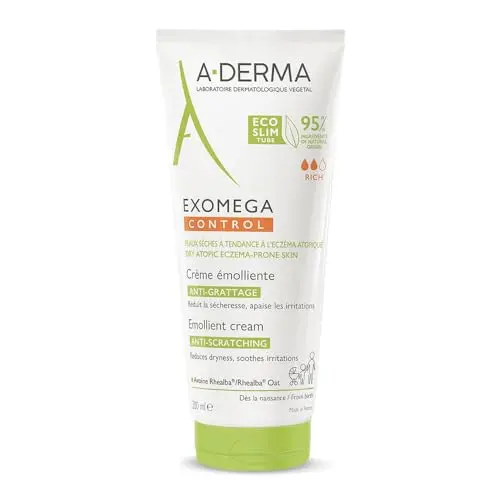 A-DERMA EXOMEGA Control Crema Emoliente 200ml - Hidratación Facial y Corporal