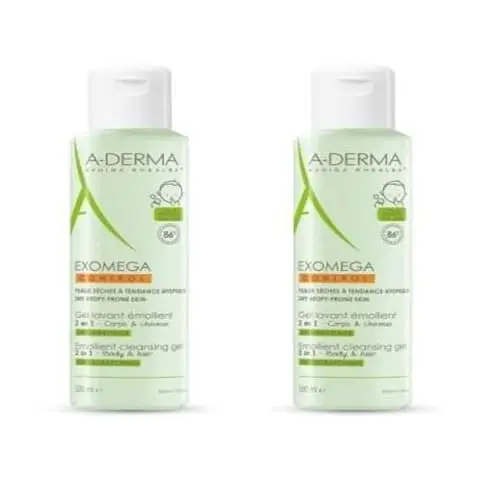 A-Derma Exomega Control Gel Emoliente 2en1 - Pack 2x500ml