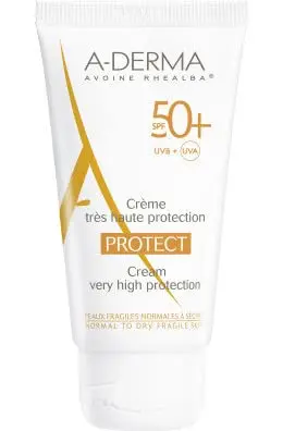 A-Derma Protect Cream SPF50+ - Pack 2x40ml Protección Alta Pieles Sensibles