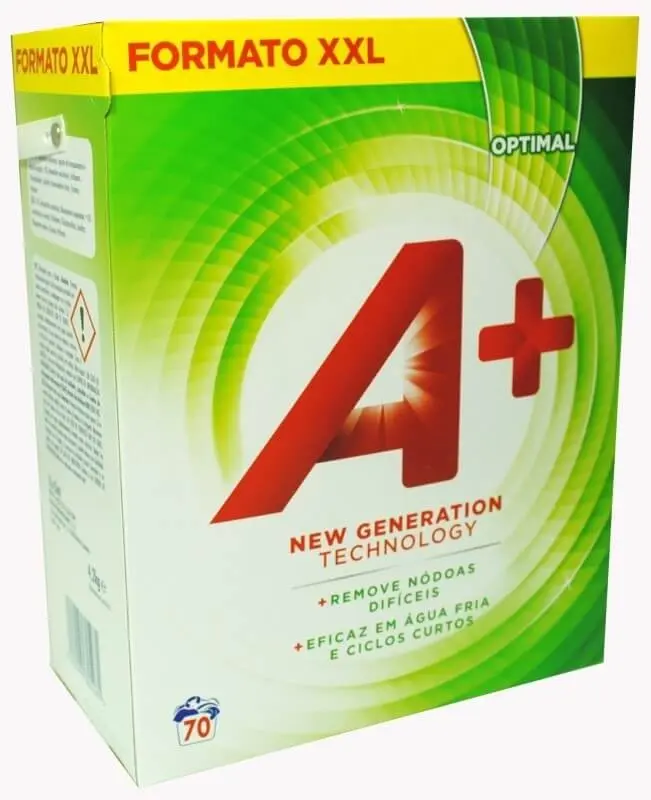A+ Optimal Detergente en Polvo 4,2 Kg 70 Lavados