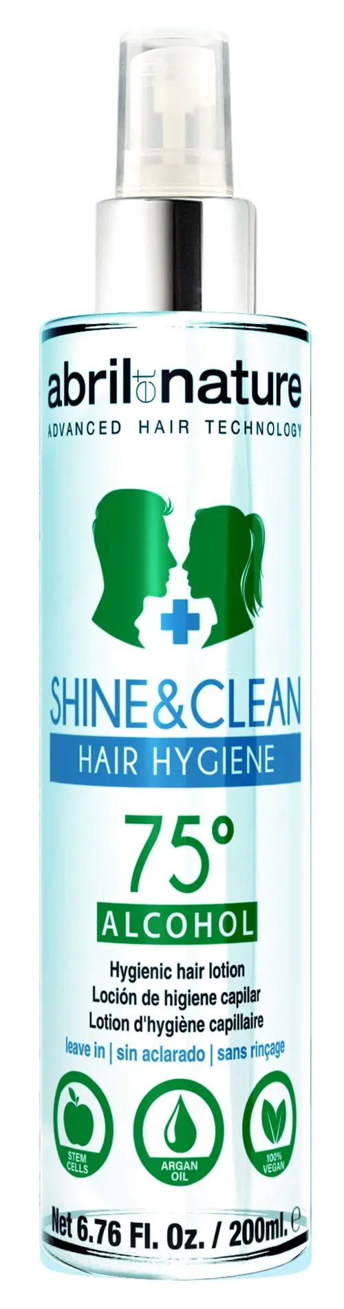 Abril Et Nature Shine&Clean Hair Hygiene 75º Alcohol 200 ml