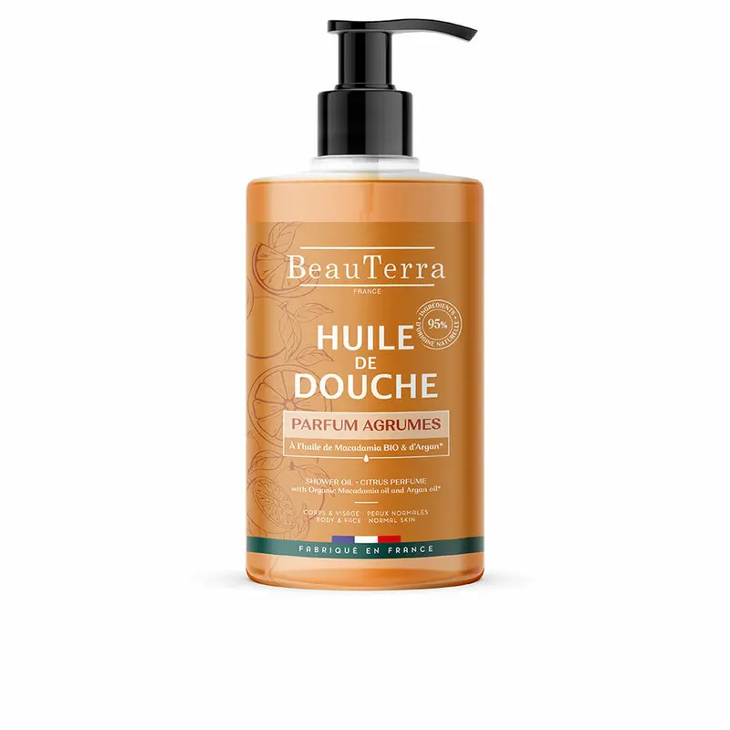 Aceite de Ducha Naranja-Mandarina Beauterra 750 ml - Producción Ecológica