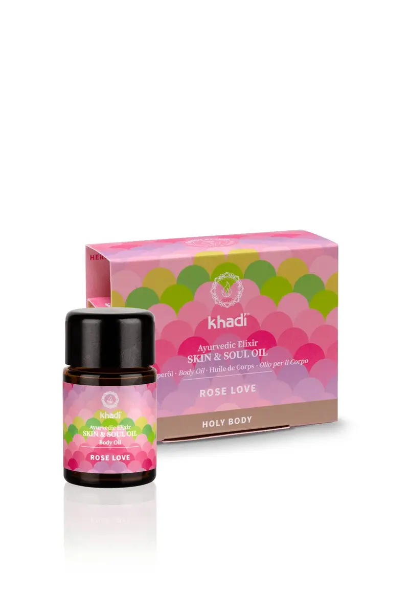 Aceite Elixir Ayurveda Rosa Regenerante 10 ml - Khadi