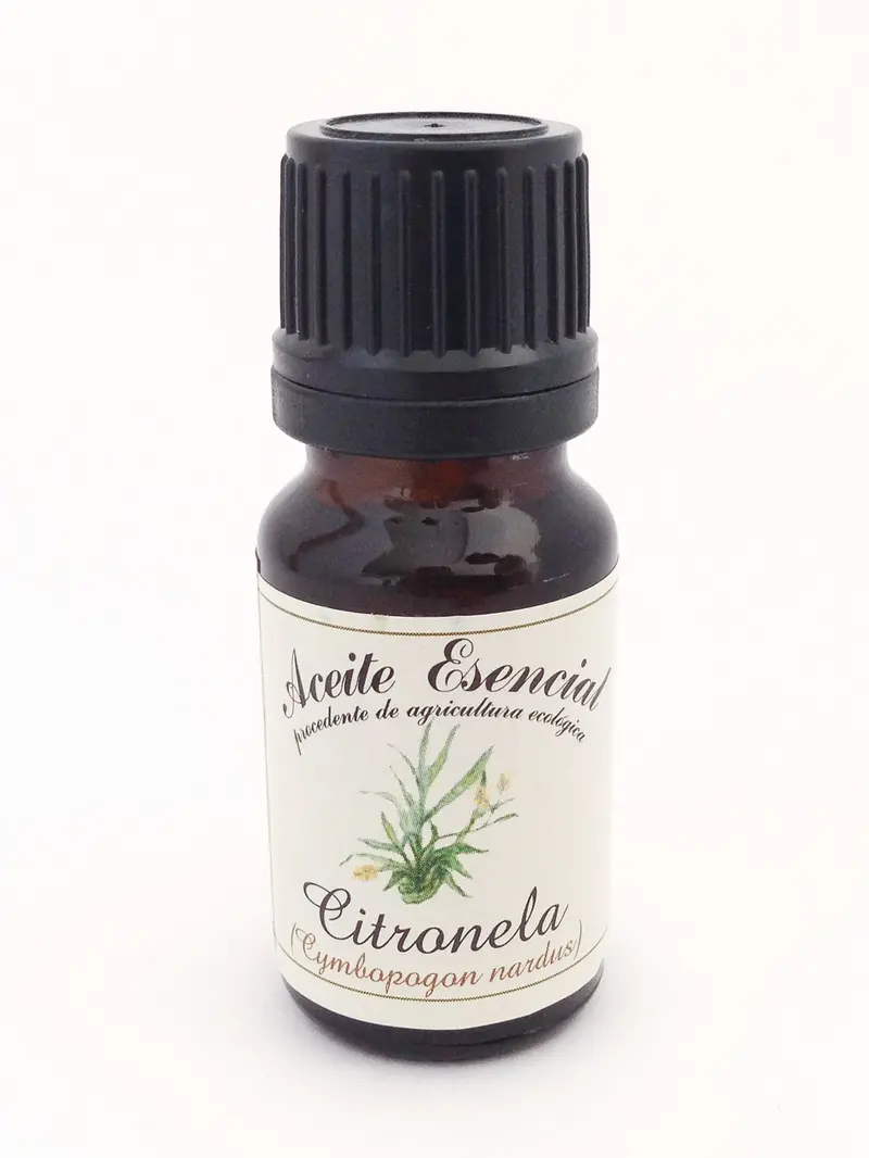 Aceite Esencial Citronela Puro Orgánico Labiatae 12ml - Aromaterapia Bio