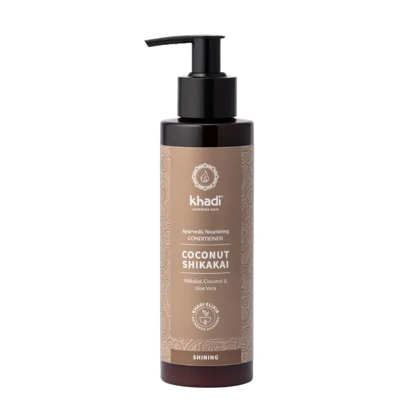 Acondicionador Ayurvédico Coconut Shikakai Khadi 200ml - Brillo Natural