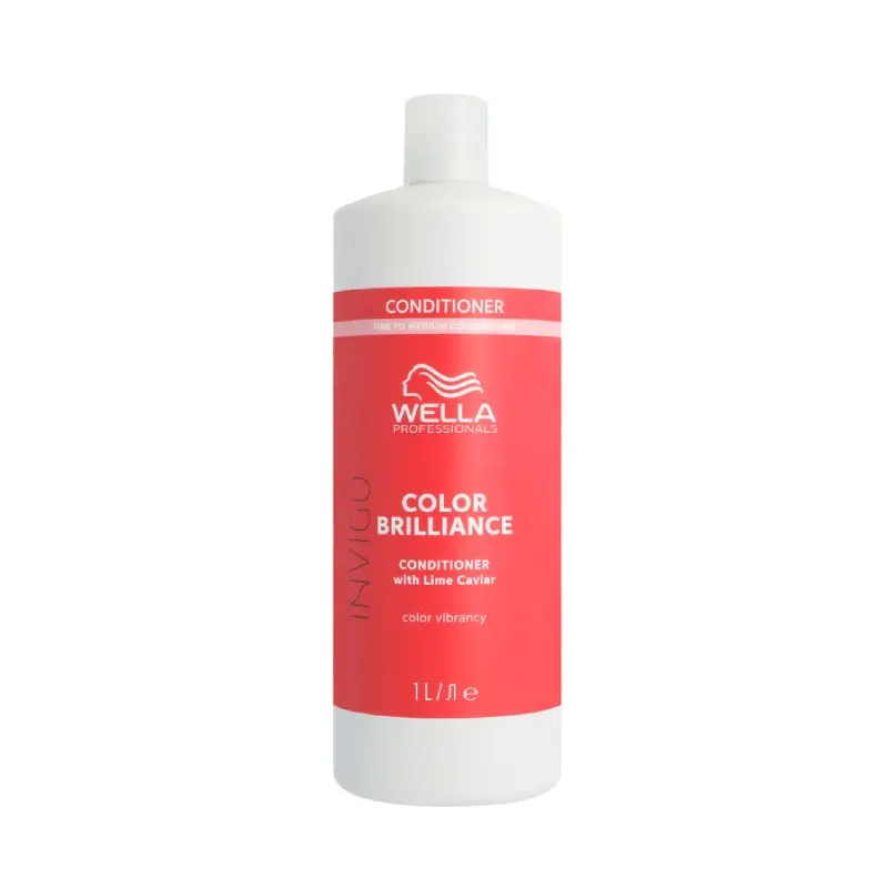 Acondicionador Cabello Fino Color Brilliance Invigo 1000ml Wella