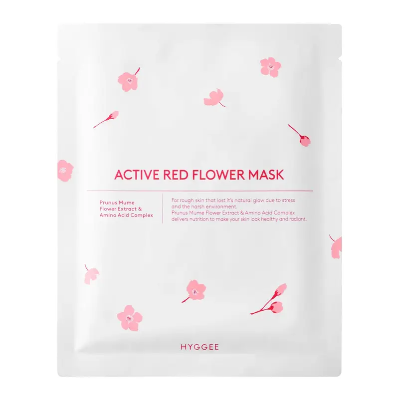 ACTIVE RED FLOWER MASK