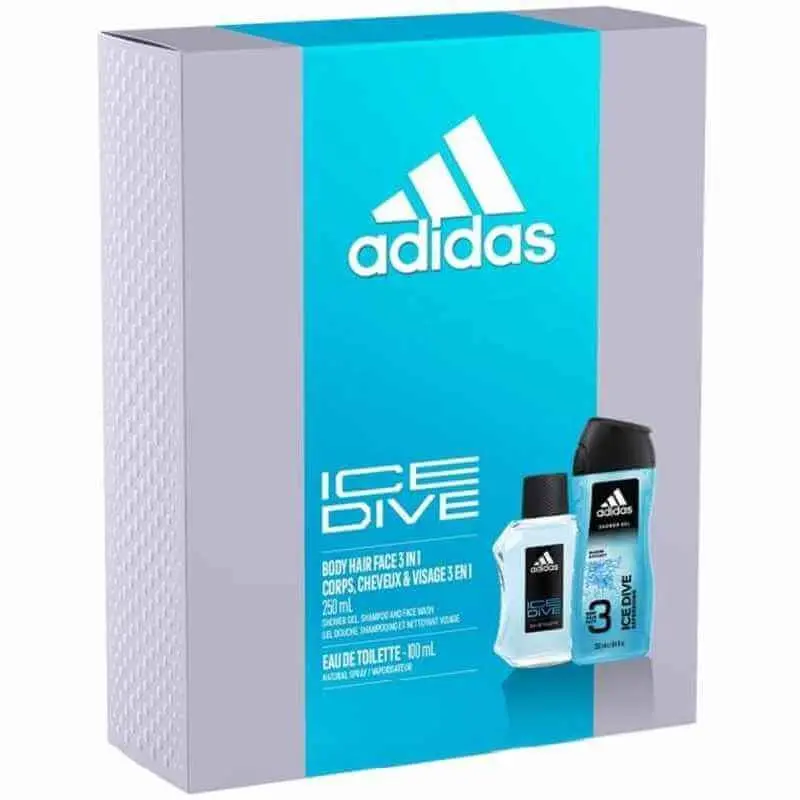 Adidas Estuche Ice Dive Man Vapo 100 Ml + Gel De Ducha 250 Ml