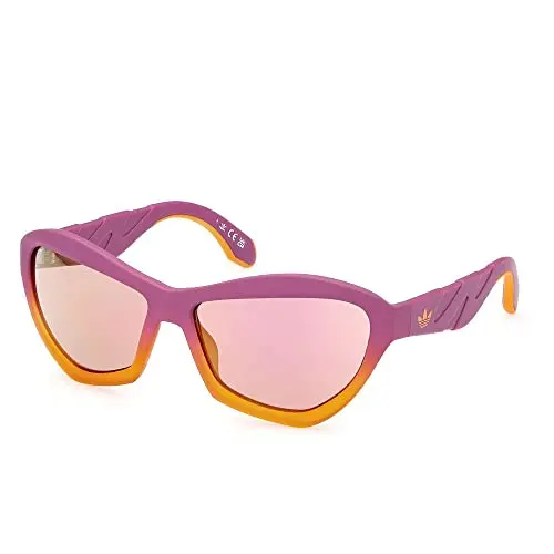 Adidas Originals OR0095 Gafas de Sol Rectangular Matte Pink Unisex