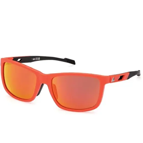 Adidas SP0047 Gafas de Sol Aviador Rojo Mate - Hombre