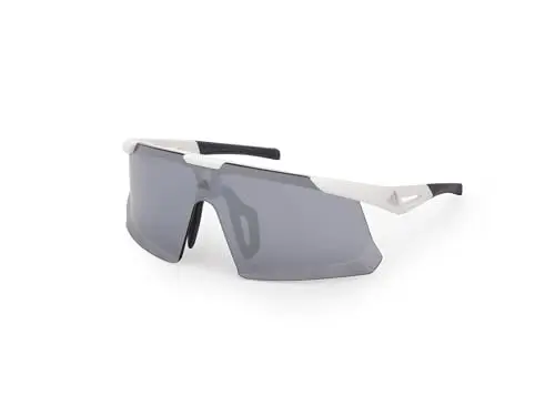 Adidas SP0107 Gafas de Sol Matte White Unisex - Diseño Shield