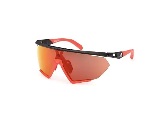 Adidas Sport SP0071 Gafas de Sol Deportivas Hombre - Lentes Espejadas Negras