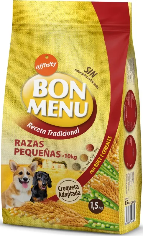 Affinity Bon Menu Receta Tradicional Razas Pequeñas 1.5 kg