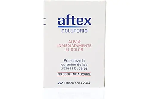 Aftex Colutorio 150 ml - Tratamiento de Úlceras Bucales con Tapón Dosificador