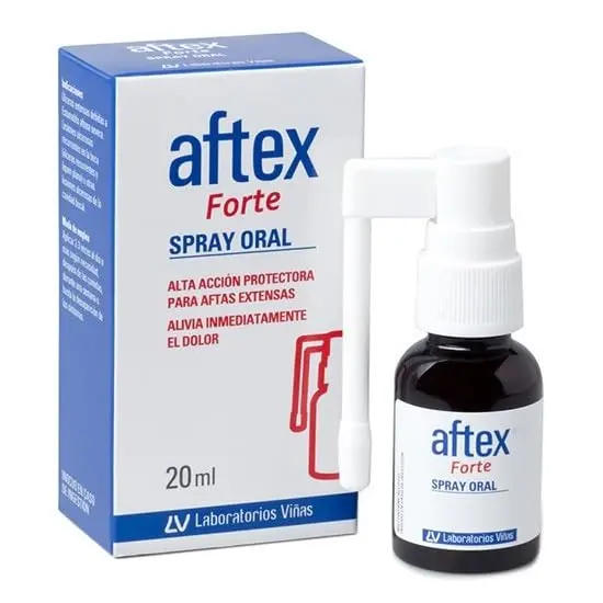 AFTEX FORTE Spray Oral 20 ml - Tratamiento para Aftas y Úlceras Bucales