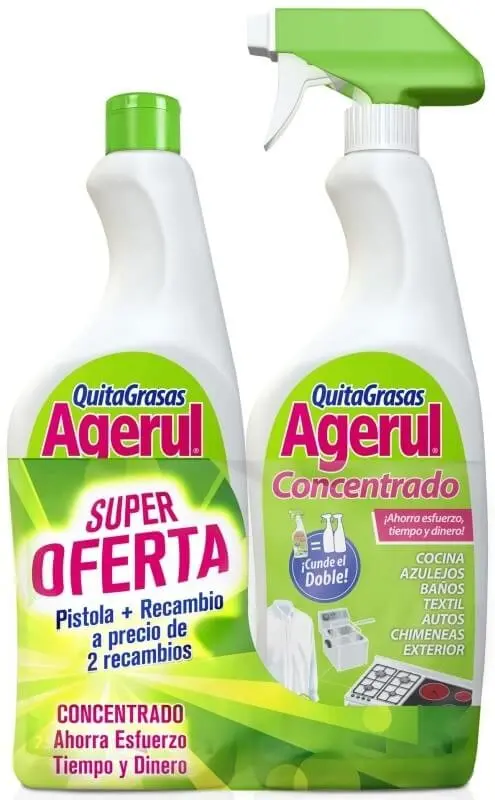 Agerul Quitagrasas Concentrado Pistola 750 ml + Recambio