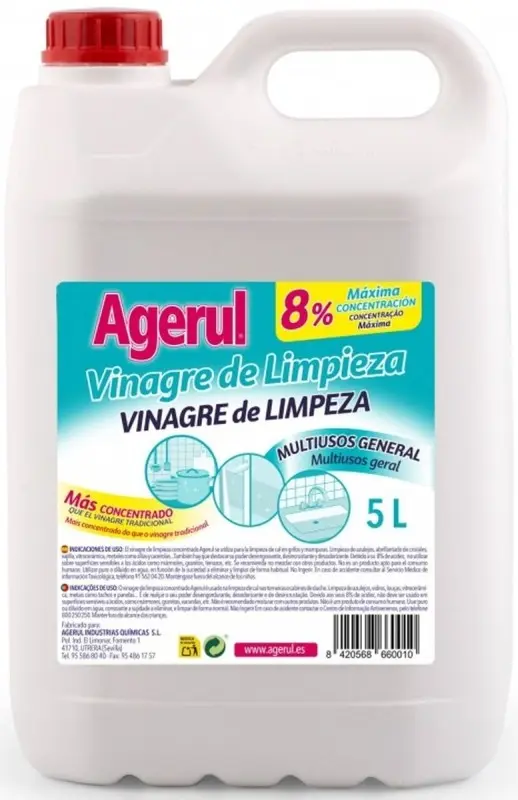 Agerul Vinagre de Limpieza Multiusos General 5 L