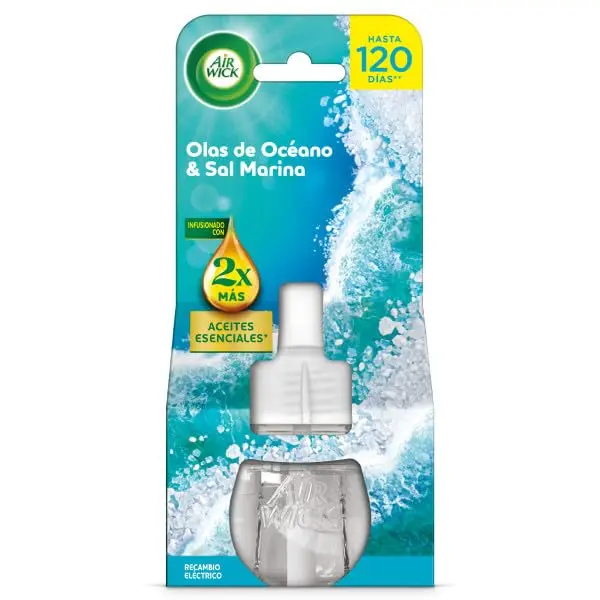 Air Wick Ambientador Eléctrico Recambio Oasis Turquesa 19 ml