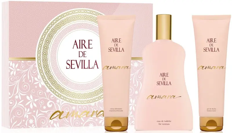 Aire de Sevilla Amara Estuche EDT 100ml + Crema Corporal + Gel de Ducha