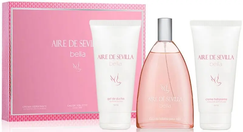 Aire de Sevilla Estuche Bella Crema Hidratante + Gel de Ducha + Colonia 100 Ml
