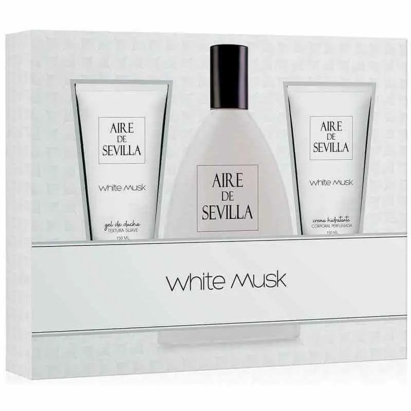 Aire De Sevilla Estuche White Musk Vapo 150 Ml + Crema Hidratante + Gel De Baño