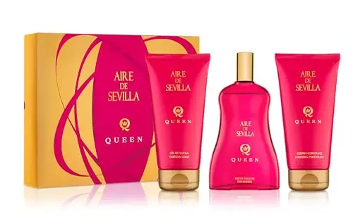 Aire de Sevilla Queen Lote 3 Piezas - Set Perfume, Gel y Body