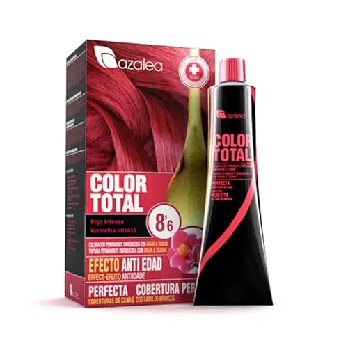 ALEA Color Total 8.6 Rojo Intenso - Tinte Permanente en Crema con Aceite Argán y Tsubaki