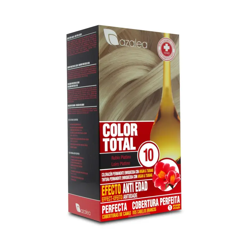 ALEA Color Total Nº 10 Rubio Platino - Tinte Permanente en Crema con Aceite de Argán