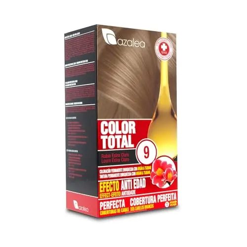 ALEA Color Total Nº 9 Rubio Extra Claro - Tinte Permanente Mujer con Aceite Argán y Tsubaki