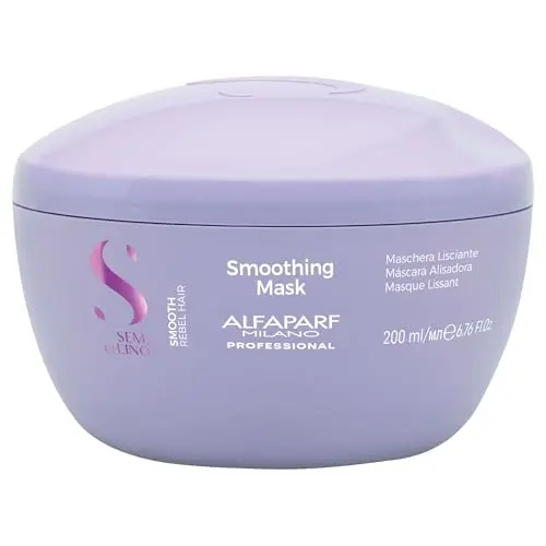 Alfaparf Semi Di Lino Smooth Mascarilla Alisadora 200 ml - Tratamiento Intensivo Anti-Frizz