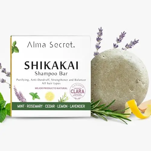 Alma Secret Champú Sólido Shikakai Anticaída y Anticaspa - 85 gr