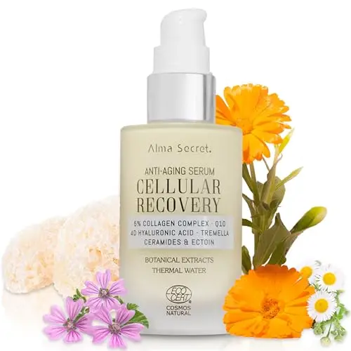 ALMA SECRET Sérum Facial Antiedad CELLULAR RECOVERY - Colágeno y Ácido Hialurónico 4D