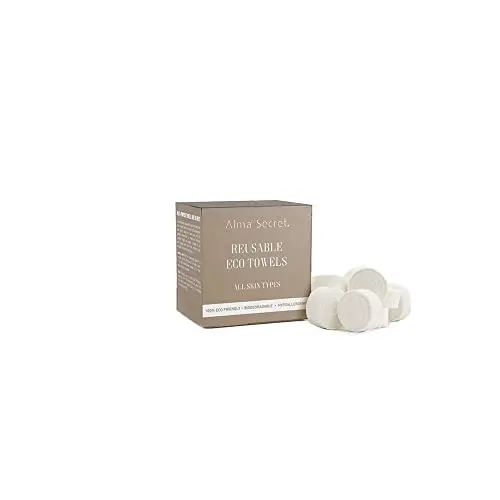 Alma Secret Toallitas Comprimidas Eco-Towels - 15 Unidades de Celulosa Natural