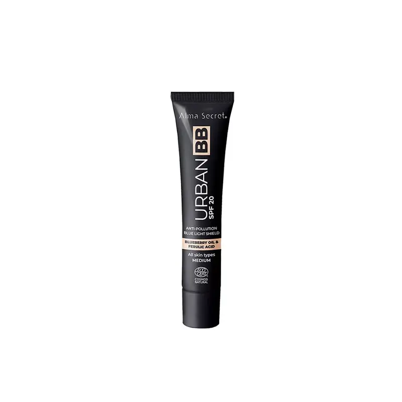 Alma Secret Urban BB Crema SPF 20 Warm - Protección Solar Natural Ecocert 40ml