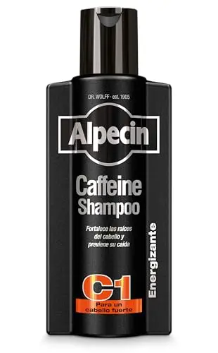 Alpecin C1 Black Caffeine Shampoo 375 ml - Champú Fortalecedor con Cafeína para Hombres