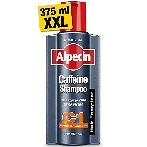 Alpecin C1 Champú Anticaída con Cafeína 375ml - Tratamiento Diario para Hombre