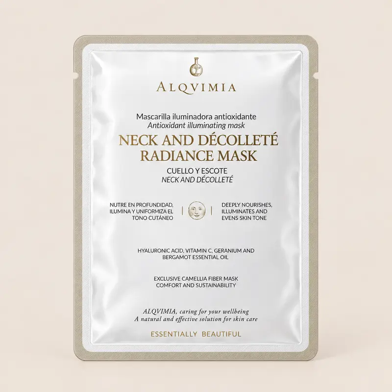 Alqvimia Neck and Décolleté Radiance Mask