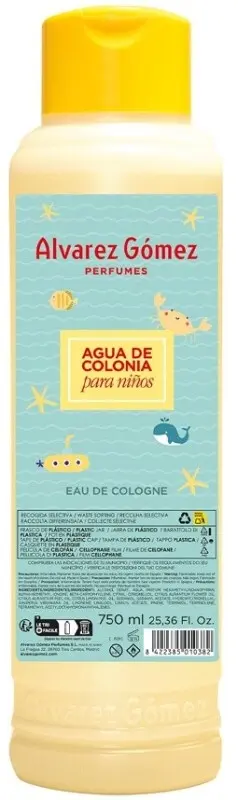 Álvarez Gómez Agua de Colonia para Niños 750 ml – Frescura Suave y Natural para los Más Pequeños de la Casa