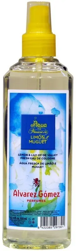 Álvarez Gómez Agua Fresca de Limón y Muguet 300 ml Vaporizador – Frescura Mediterránea que Enamora