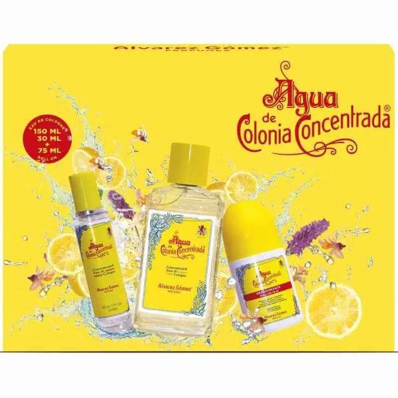 Álvarez Gómez Estuche Aqua De Colonia Concentrada 150 Ml + MIni 30 Ml + Desodorante Roll-On