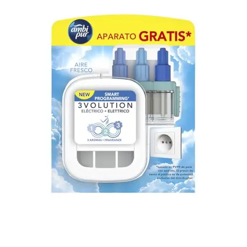 Ambi Pur 3VOLUTION Ambientador Automático + Recambio Aire Fresco 20 ml