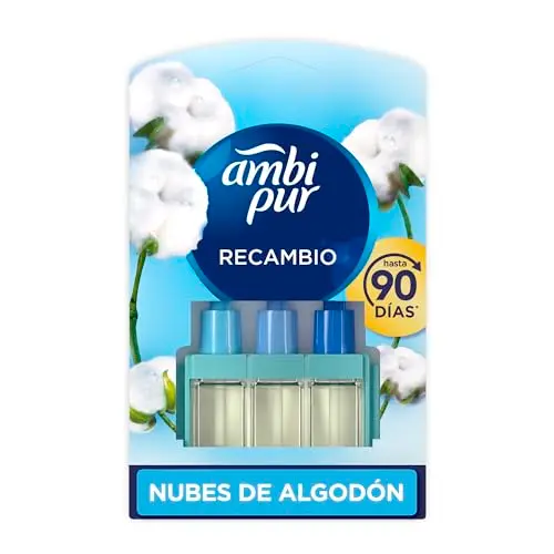 Ambi Pur 3Volution Nubes de Algodón - Recambio Ambientador Eléctrico 20ml