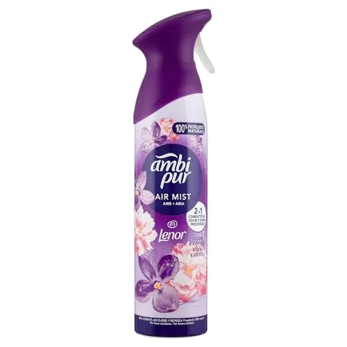 Ambi Pur Air Mist Flores Exóticas - Ambientador Spray 185 ml