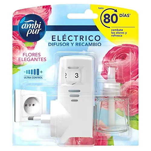 Ambi Pur Flores Elegantes - Recambio Difusor Eléctrico 21.5 ml