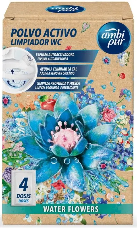 Ambi Pur Polvo Activo Limpiador WC 400G 4D