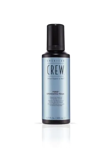 American Crew Fiber Foam - Espuma de Peinado con Fijación Media y Filtro UV, 200 ml