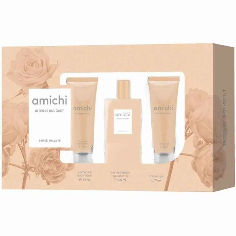 Amichi Estuche Intense Bouquet Woman Vapo 75 Ml + Gel Baño 75 Ml + Body Lotion 75 Ml