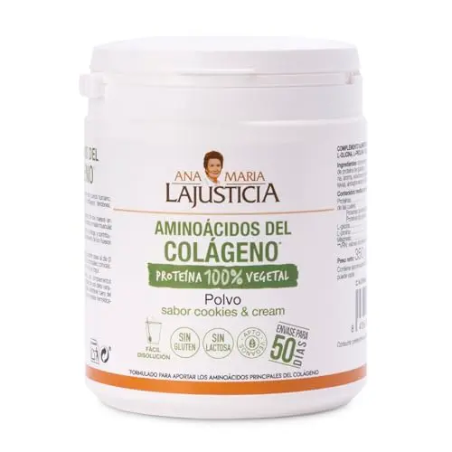 Aminoácidos del Colágeno 350g - Colágeno Vegetal con Magnesio Sabor Cookies & Cream